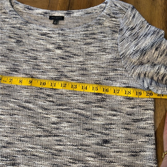Talbots Boxy 3/4 Sleeve Sweater Top, Large, Nautical Spring Sailing Casual - Picture 9 of 10